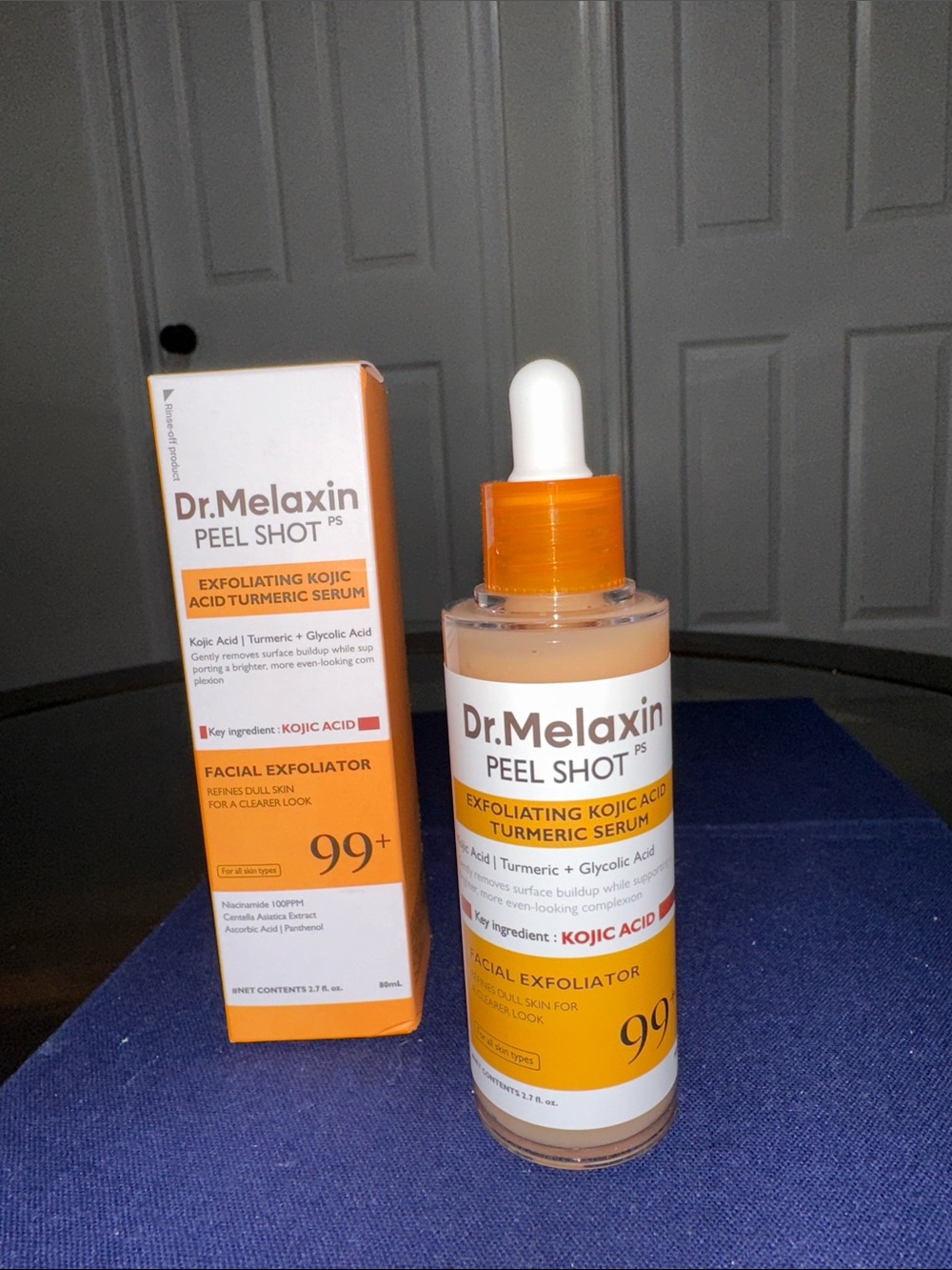 Dr. Melaxin Peel Shot Exfoliating Kojic Acid Turmeric Serum — Orange